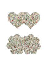 Pretty Pasties Heart and Flower - Glow In The Dark/Multicolor
