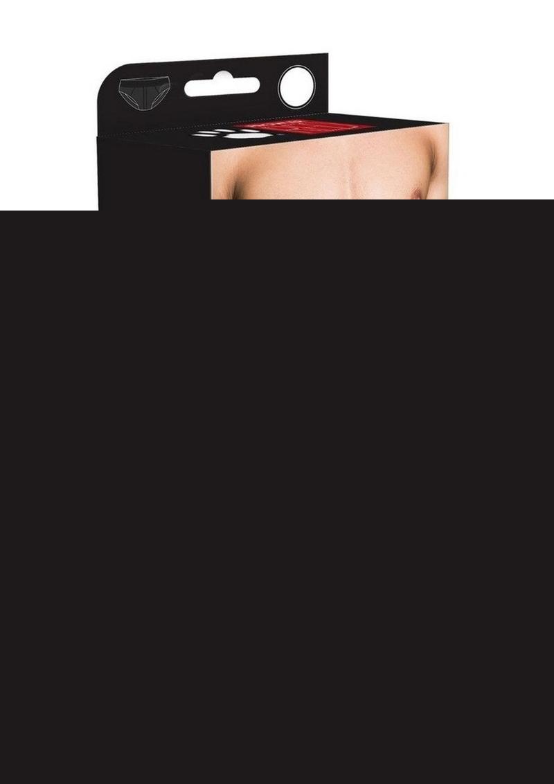 Prowler Red Ass-Less Brief - Black/White - Small