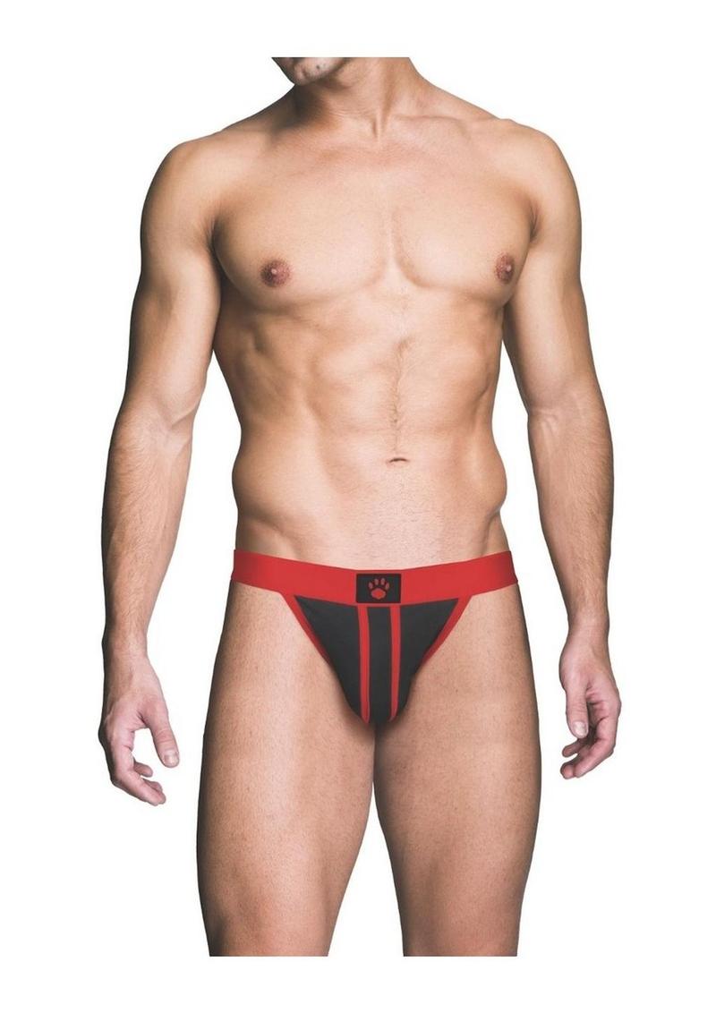 Prowler Red Ass-Less Jock - Black/Red - Large