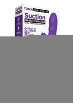 Rabbit Essentials Silicone Rechargeable Clitoral Suction Rabbit - Purple