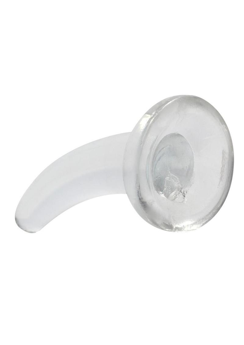 Realrock Crystal Clear Non Realistic Dildo with Suction Cup