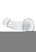 Realrock Crystal Clear Non Realistic Dildo with Suction Cup