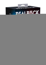 Realrock Vibrating Led Wireless Rechargeable Remote Control Cock with Balls - Clear - 8in