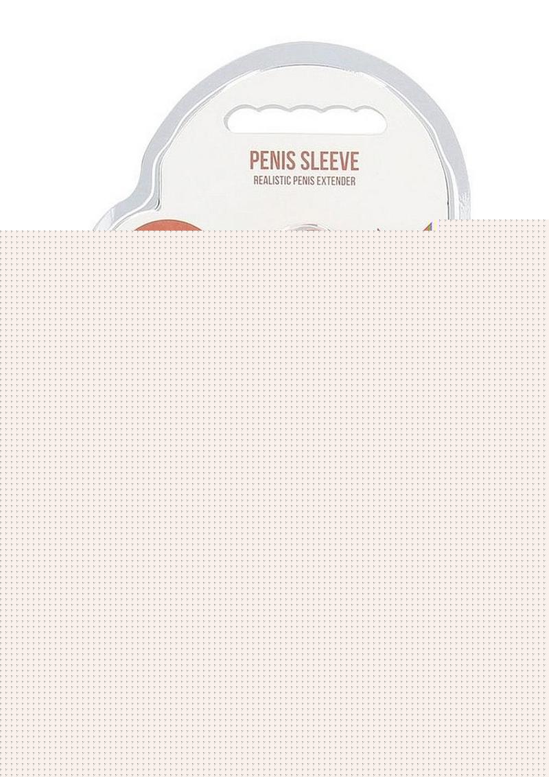 Realrock Skin Penis Extender - Caramel - 6in