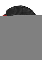 Rouge Leather Mask with D Ring and Lock Strap - Black/Red