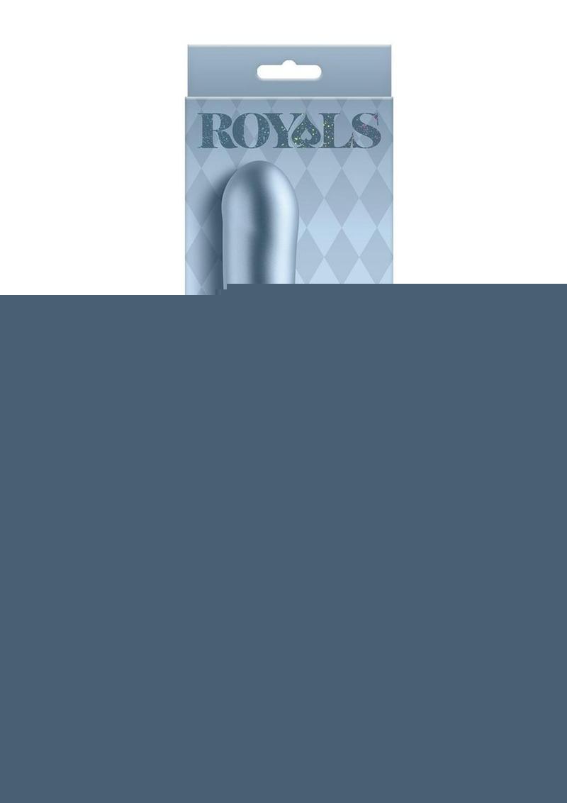 Royals Countess Rechargeable Silicone Rabbit Vibrator - Blue
