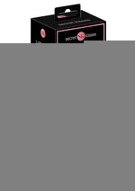 Secret Kisses Glass Lipstick Rechargeable Silicone Dual End Vibrator - Clear/Pink