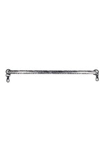 Sex and Mischief Lace Spreader Bar - Black/Silver
