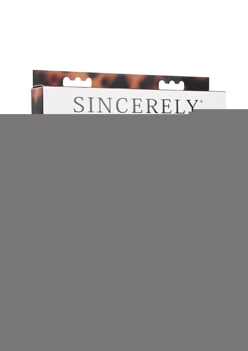 Sincerely Amber Neck and Wrist Restraint - Animal Print/Gold