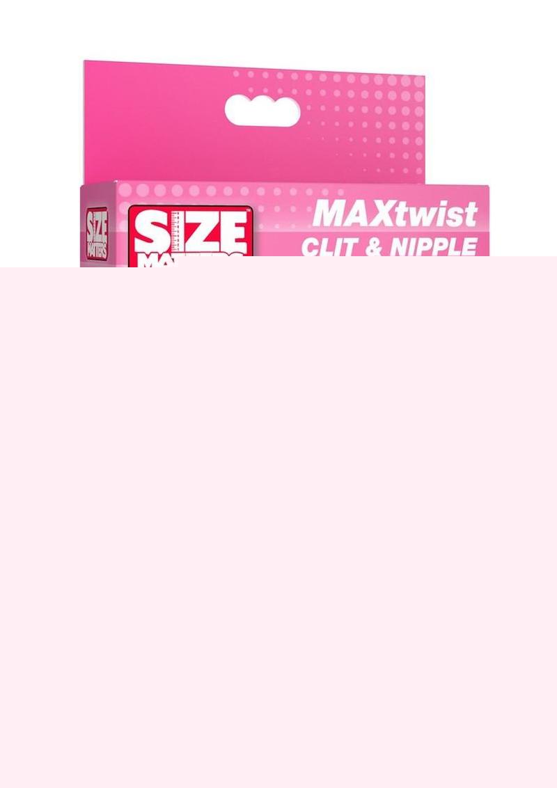Size Matters Maxtwist Clit and Nipple Triple Sucker - Pink - Set
