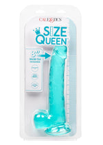 Size Queen Dildo - Blue - 8in