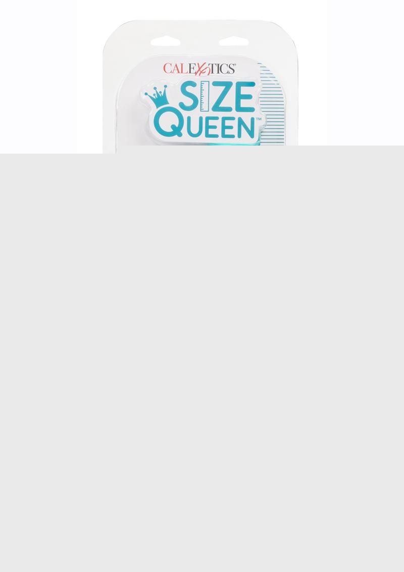 Size Queen Dildo with Balls - Blue - 12in