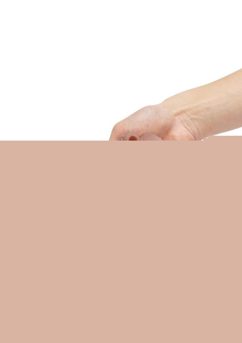 Size Up Silicone Vibrating Realistic Penis Extender with Ball Loop