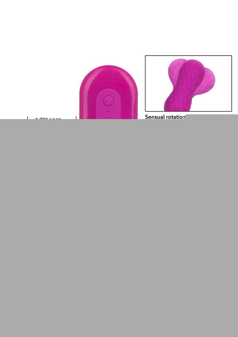 Slay #Spinme Silicone Rechargeable Rotating Vibrator with Remote Control