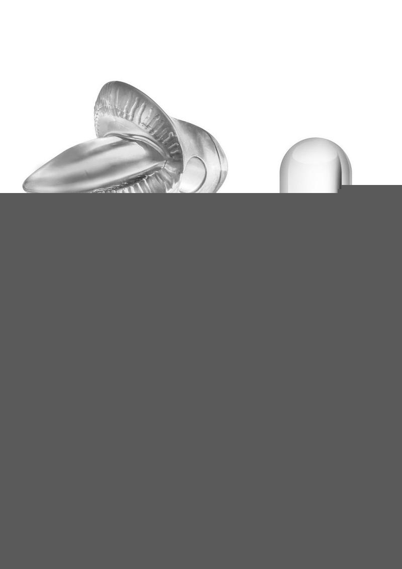 Stay Hard Vibrating Tongue Ring - Clear/Silver