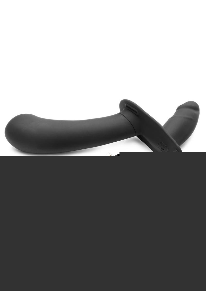 Strap U 28x Rechargeable Silicone 28x Large Double Dildo with Harness and Remote Control