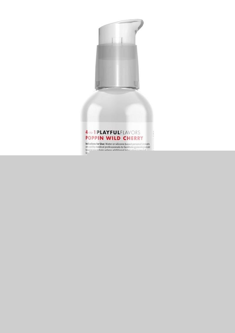 Swiss Navy 4 In 1 Flavored Lubricant 4oz - Poppin Wild Cherry