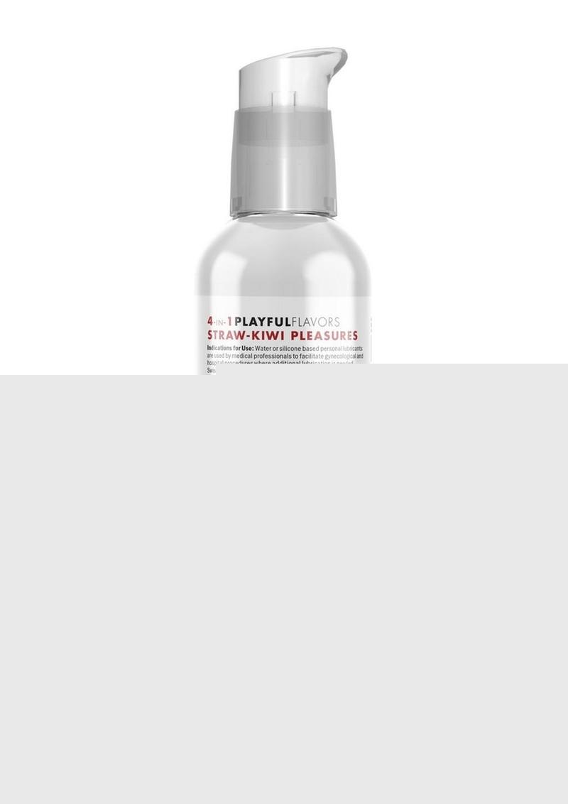 Swiss Navy 4 In 1 Flavored Lubricant 4oz - Strawberry/Kiwi Pleasure