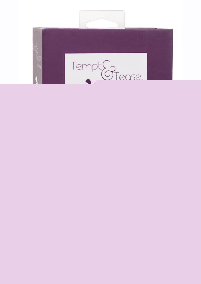 Tempt and Tease Sass Rechargeable Silicone Vibrator with Clitoral Stimulator - Purple