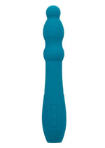 Turbo Glide Ripple Rechargeable Silicone Massager - Blue