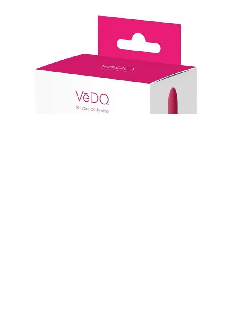Vedo Fini Rechargeable Silicone Bullet Vibrator - Pink