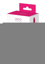 Vedo Fini Rechargeable Silicone Bullet Vibrator - Pink