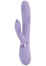 Vive Fronda Silicone Rechargeable Triple Motor G-Spot Vibrating and Tapping Leaf Clit Stimulator