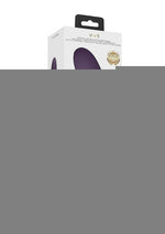 Vive Kura Rechargeable Silicone Triple Motor Thrusting G-Spot with Flapper and Air Wave Clit Stimulation Vibrator - Purple