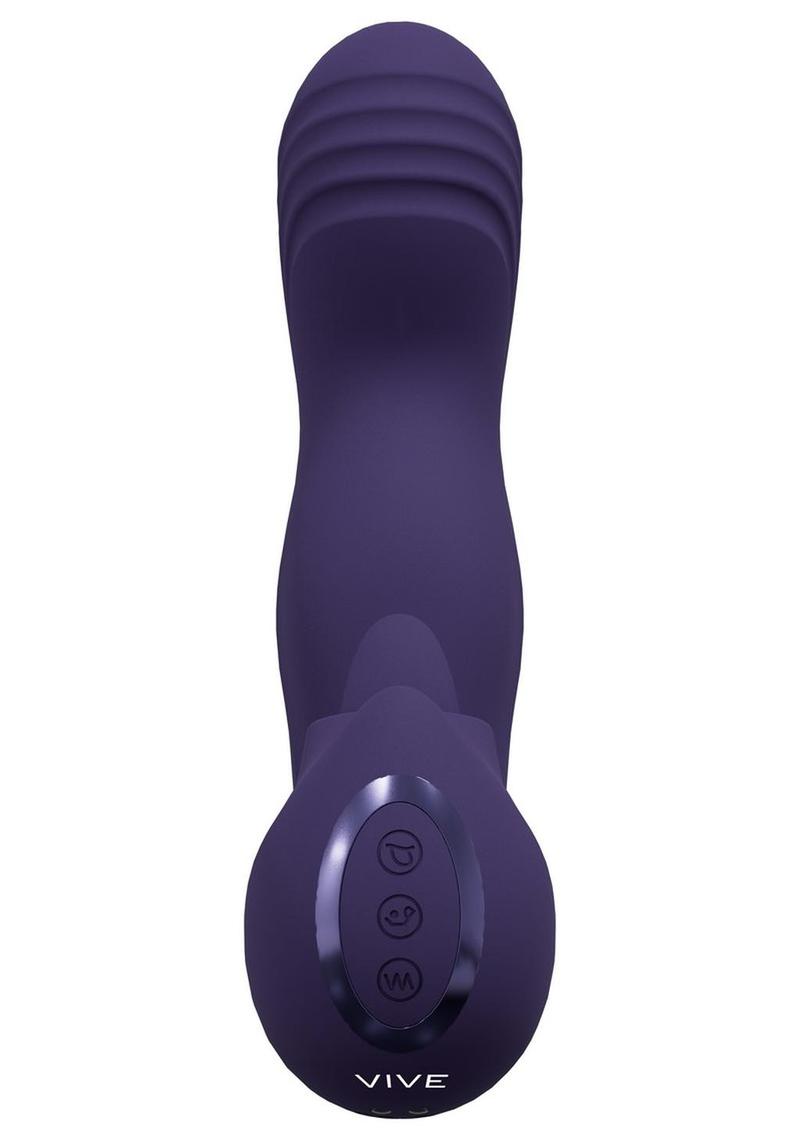 Vive Riko Rechargeable Silicone Triple Motor G-Spot Finger Motion Vibrator