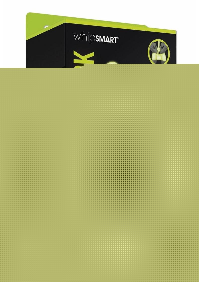 WhipSmart Glow In The Dark Strap-On Harness Set with Eye Mask and Bondage Rope - Glow In The Dark/Green - 4 Piece